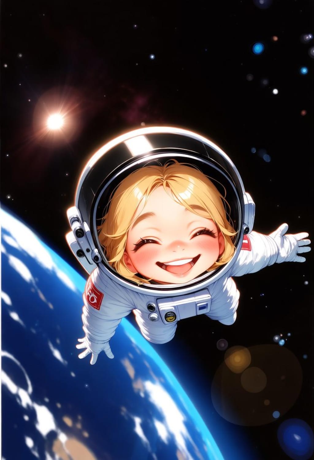 軌道上を遊泳中