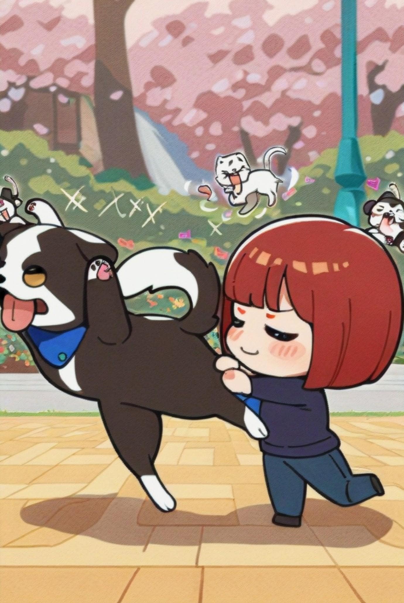 ボブカットの赤髪ちゃん | の人気AIイラスト・グラビア