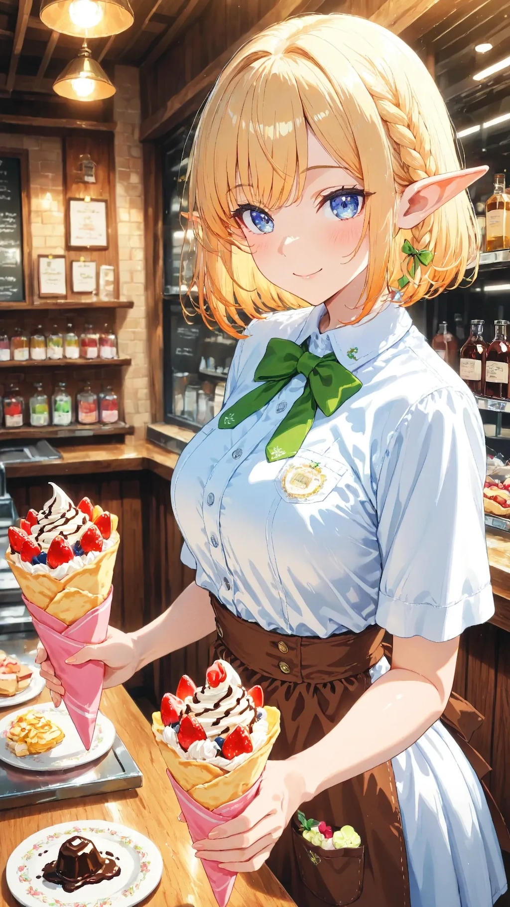 🧝‍♀️🍓「お待たせしました。焼きたてですよ♪」