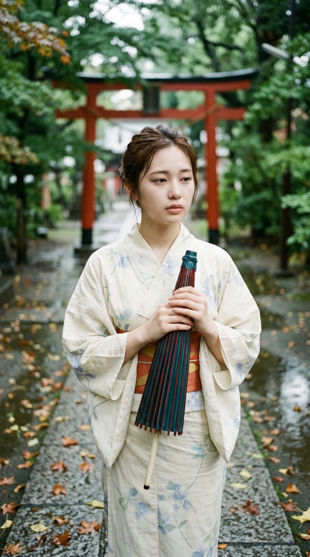 Beneath the Crimson Parasol