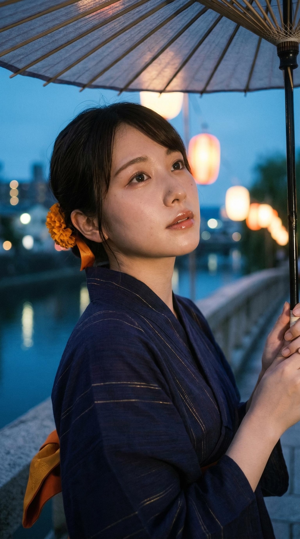 Beneath the Crimson Parasol