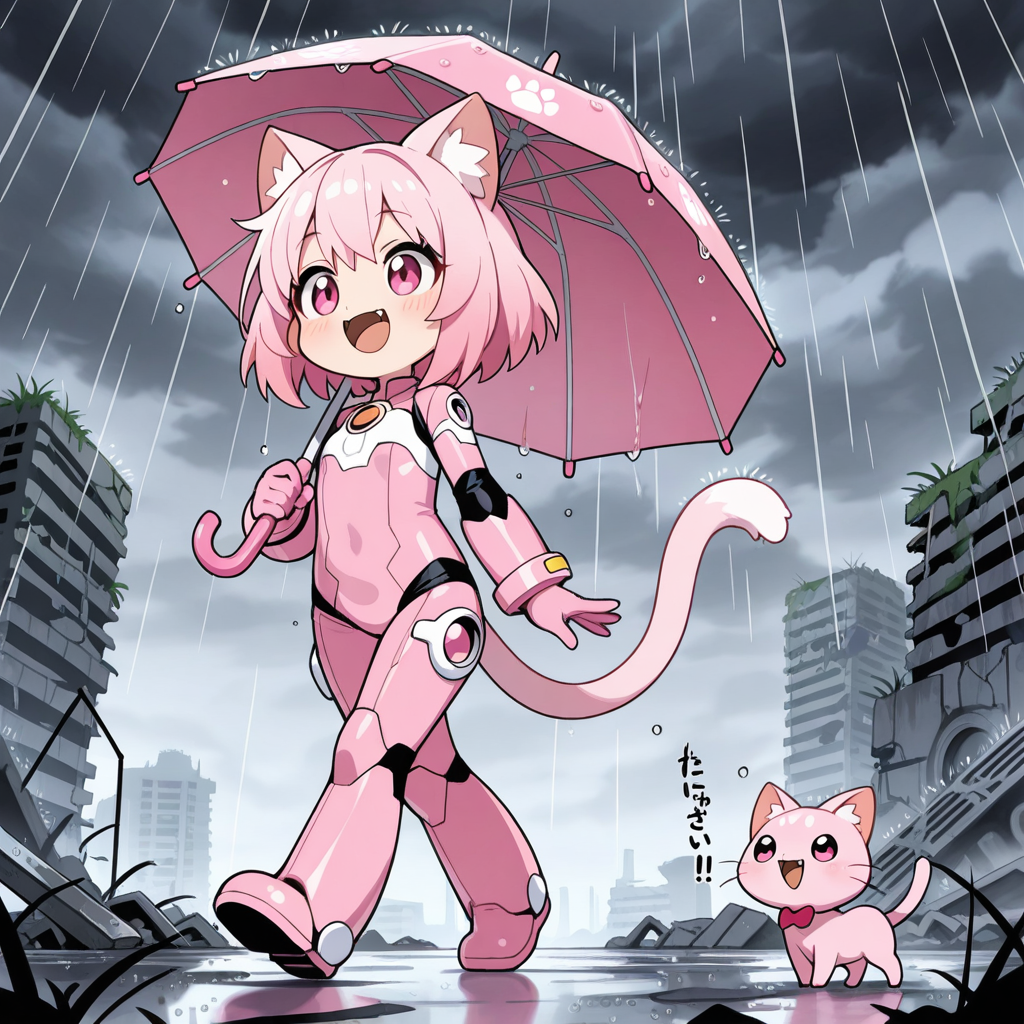 パワードスーツ用の傘