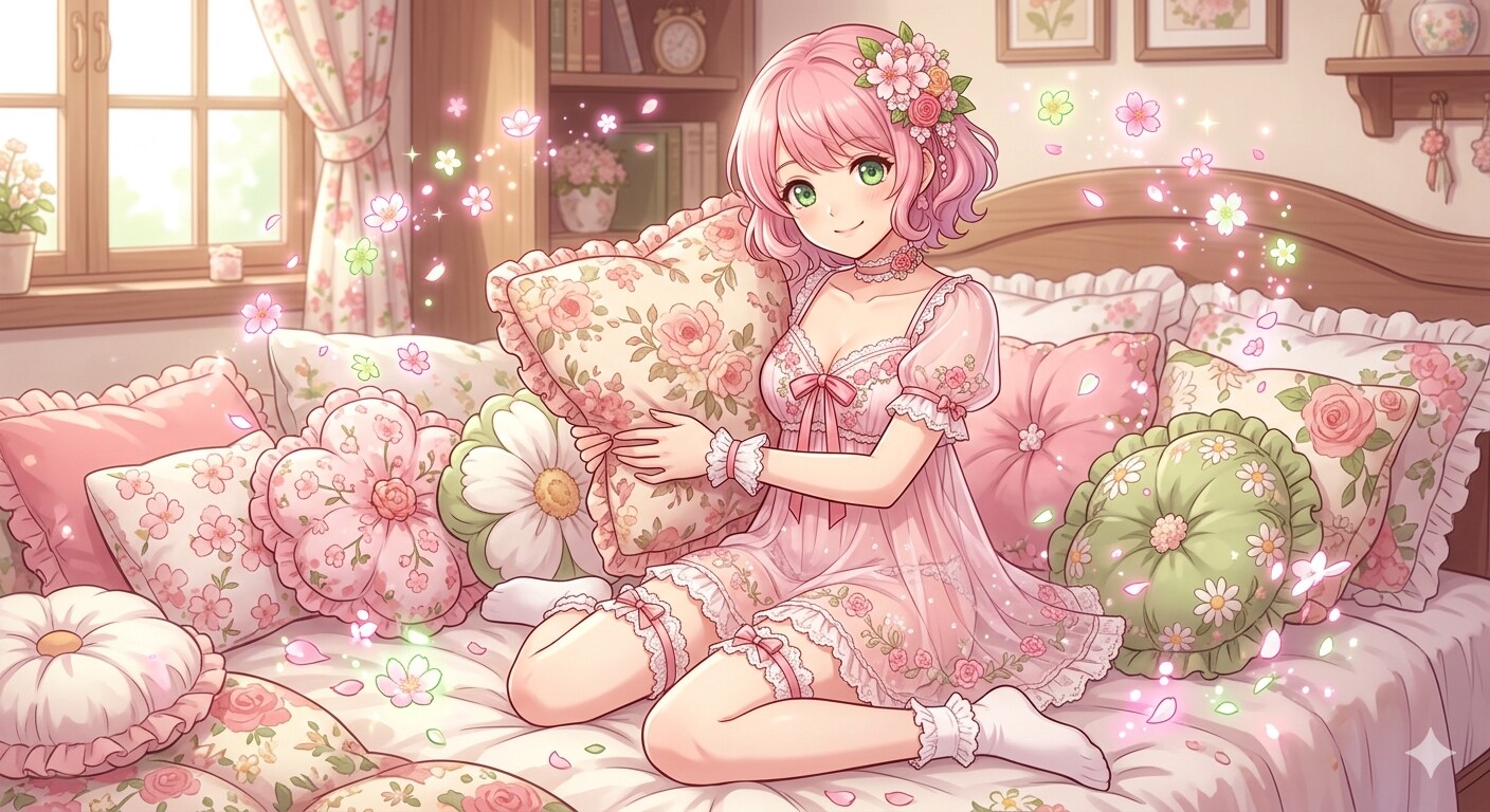 花がいっぱいの部屋 | の人気AIイラスト・グラビア