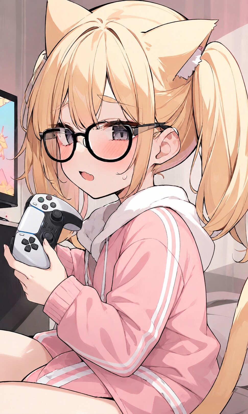 まや「積みゲーやった」こるり「これも夏休みかぁ」 | の人気AIイラスト・グラビア