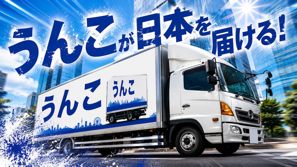 う◯こが日本を届ける！