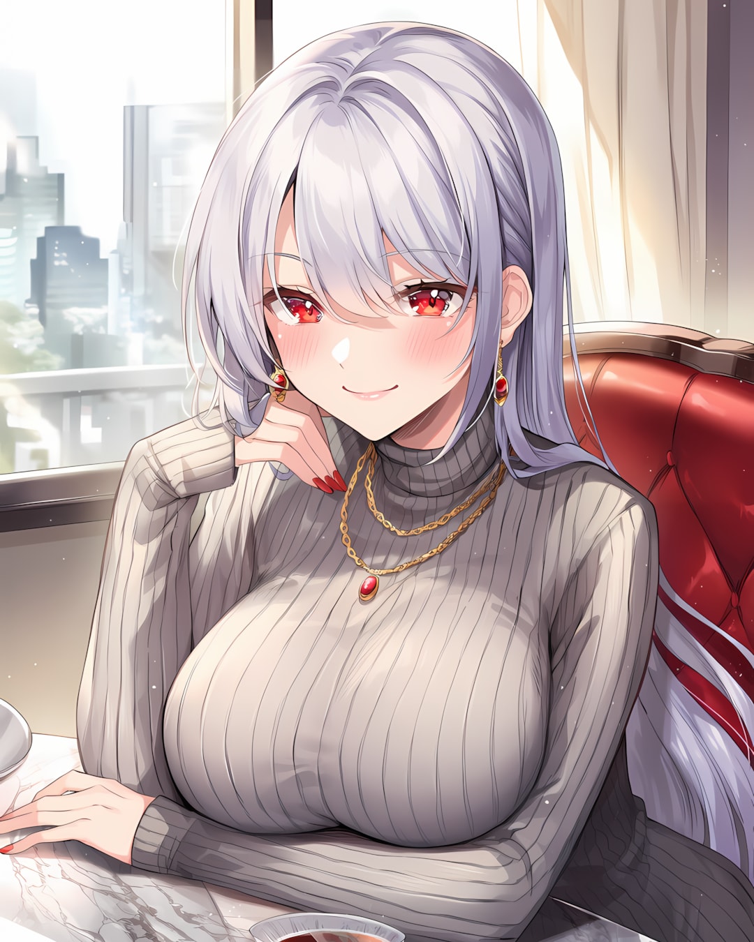 💕冬のティータイム♡ミレナさん | の人気AIイラスト・グラビア