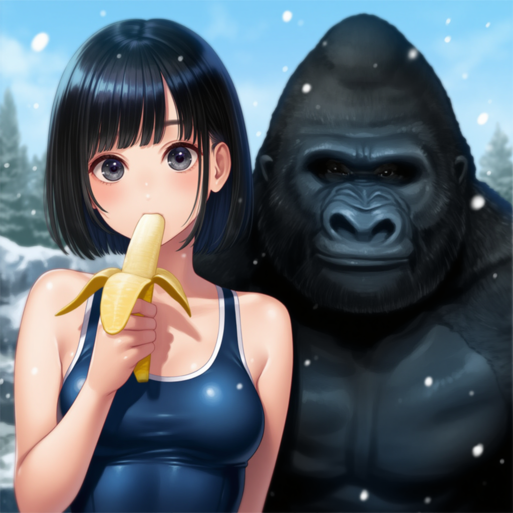 バナナも凍る季節