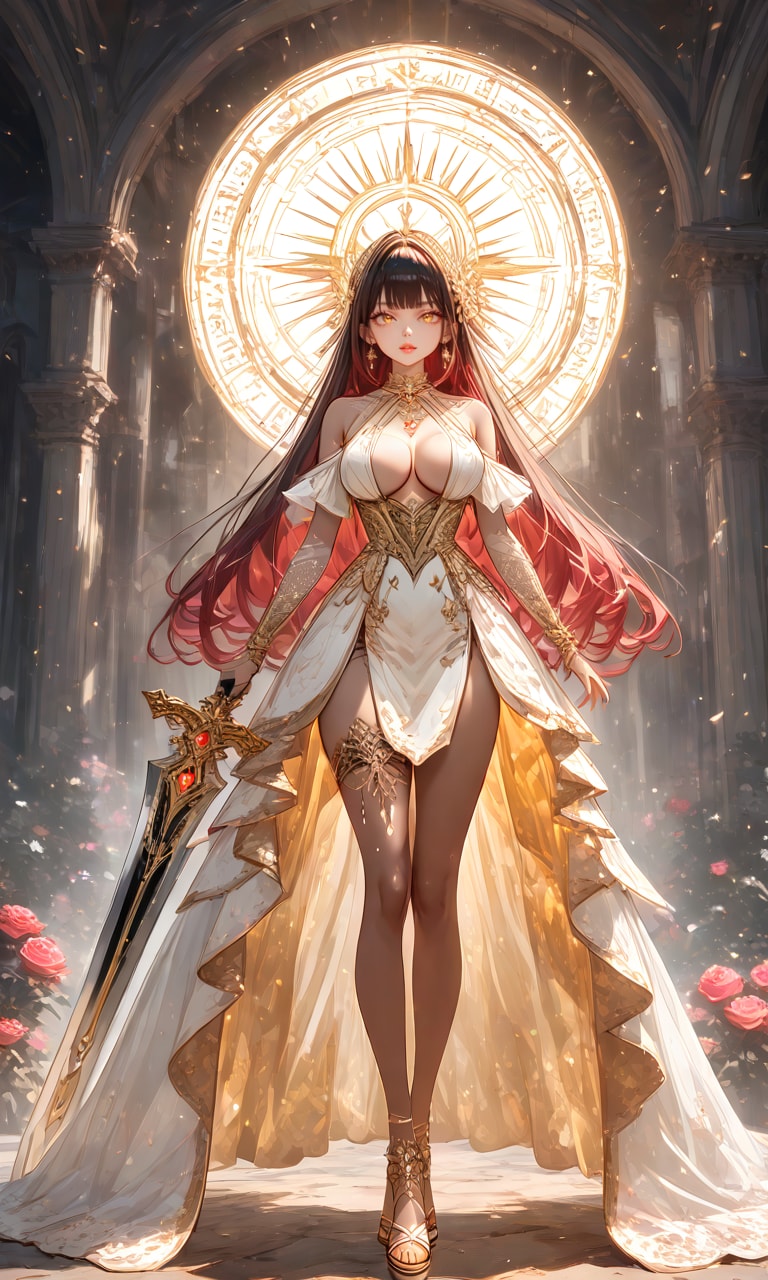 剣を携え降臨せし光の女神