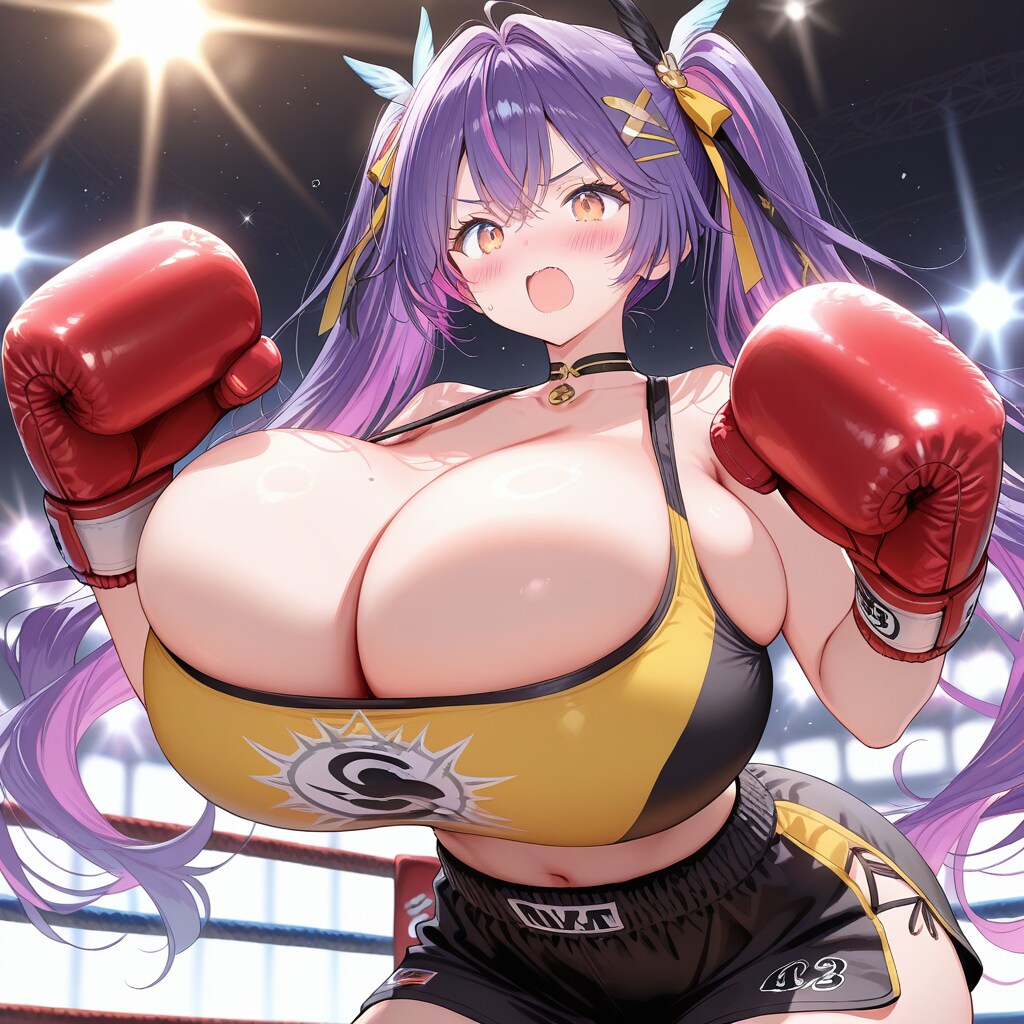 超乳ツインテボクサーちゃん