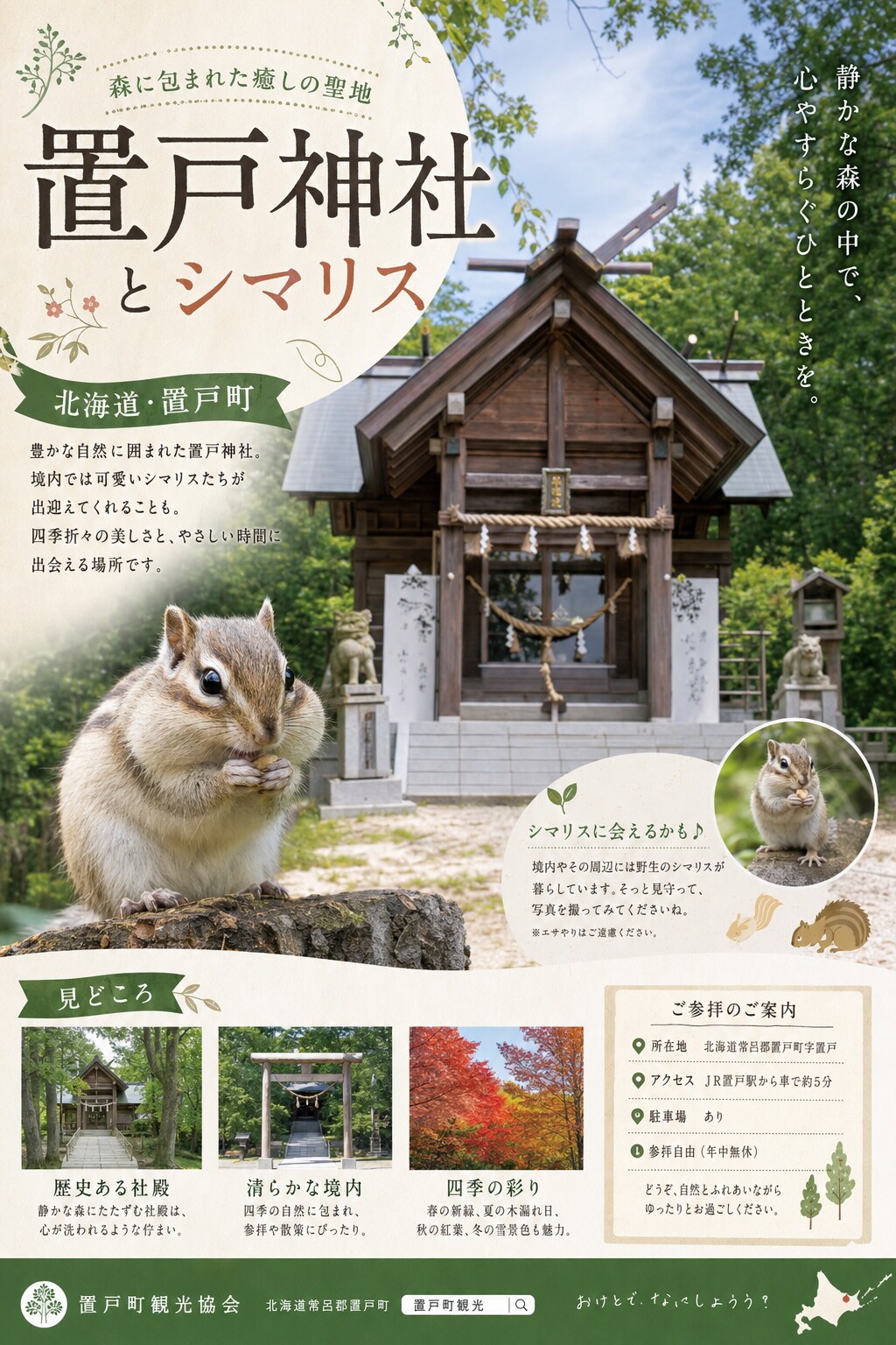 シマリスが居る神社に行きたい | の人気AIイラスト・グラビア