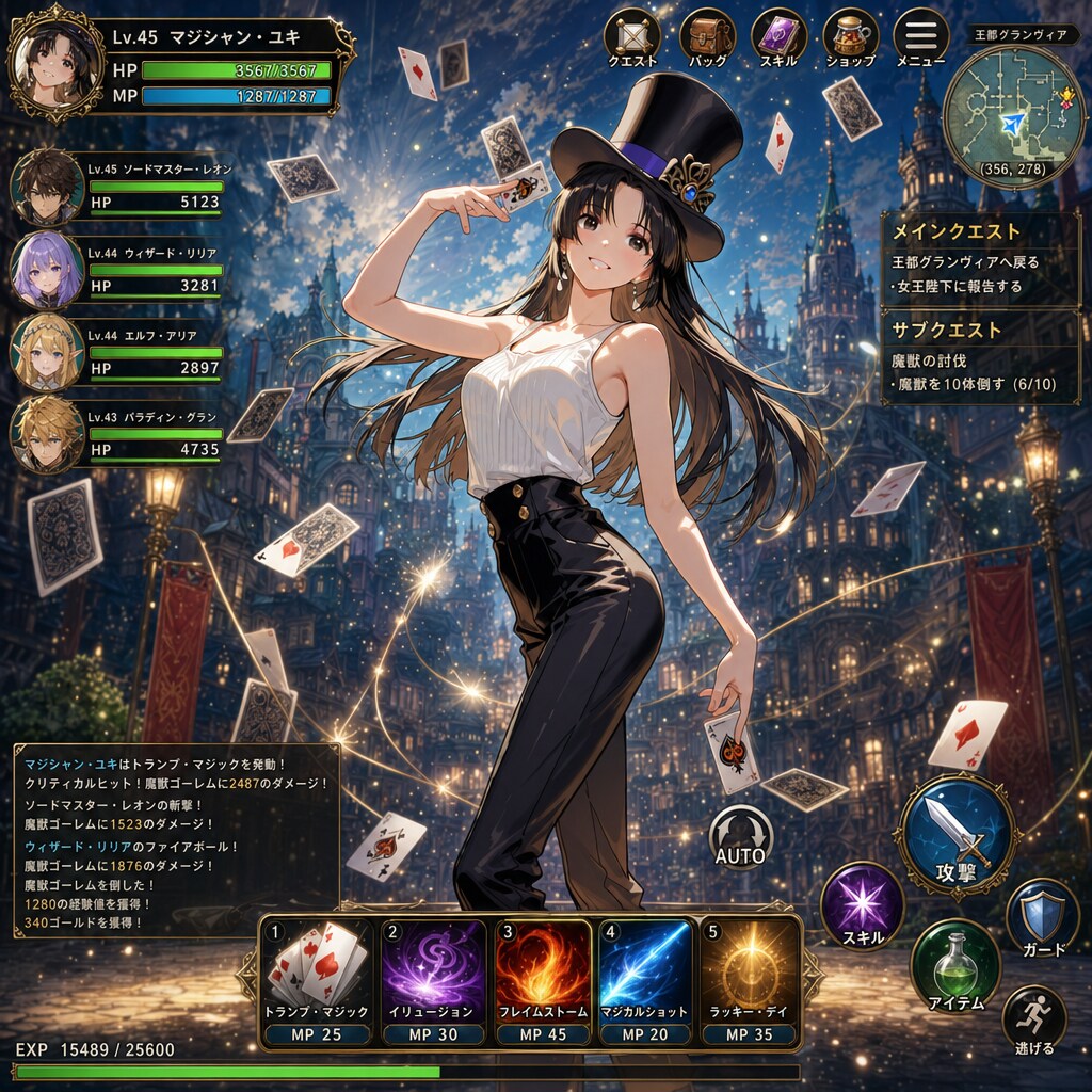 ファンタジーRPGの一例