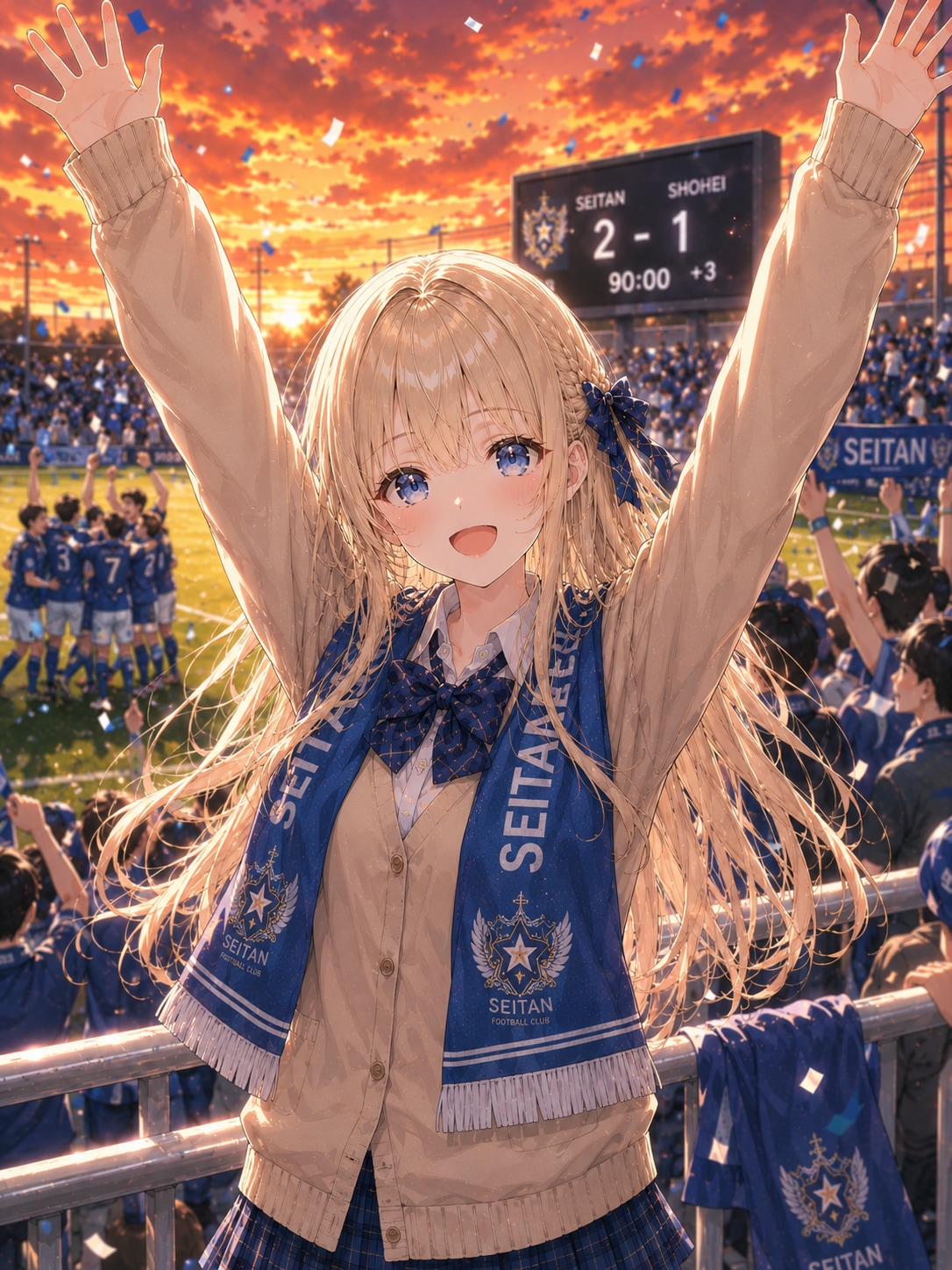サッカー企画投稿「サポーターversionうちの子みゆう」