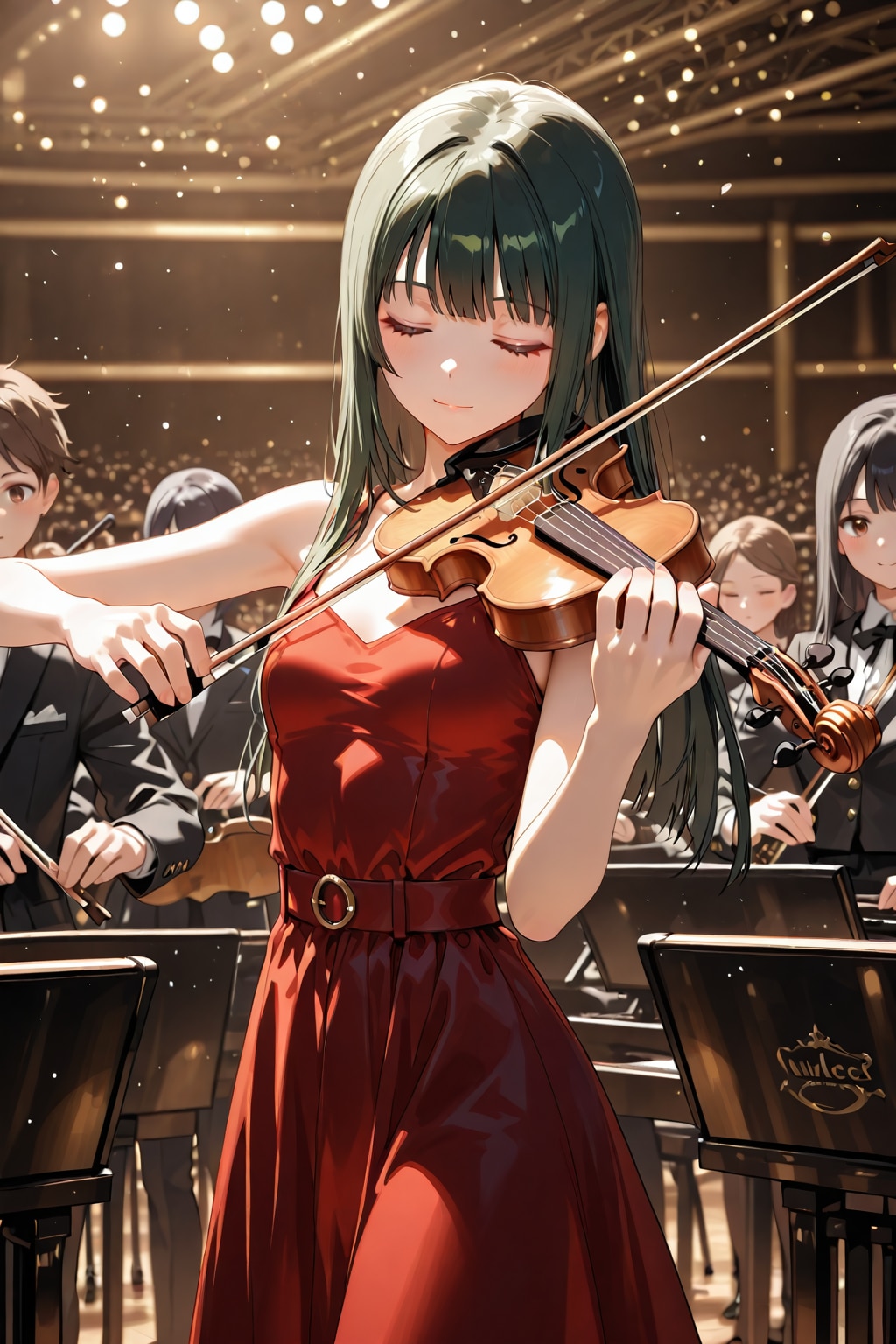 利奈さん(うちの娘)がバイオリンを弾いてみた