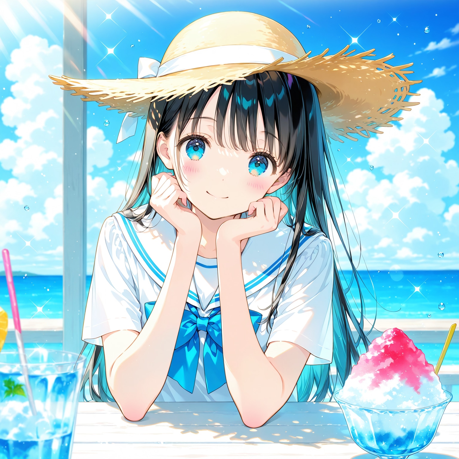 海辺のデート | の人気AIイラスト・グラビア