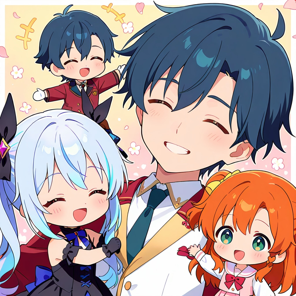 HARPYで楽しそうに踊るちびちゃんず | の人気AIイラスト・グラビア