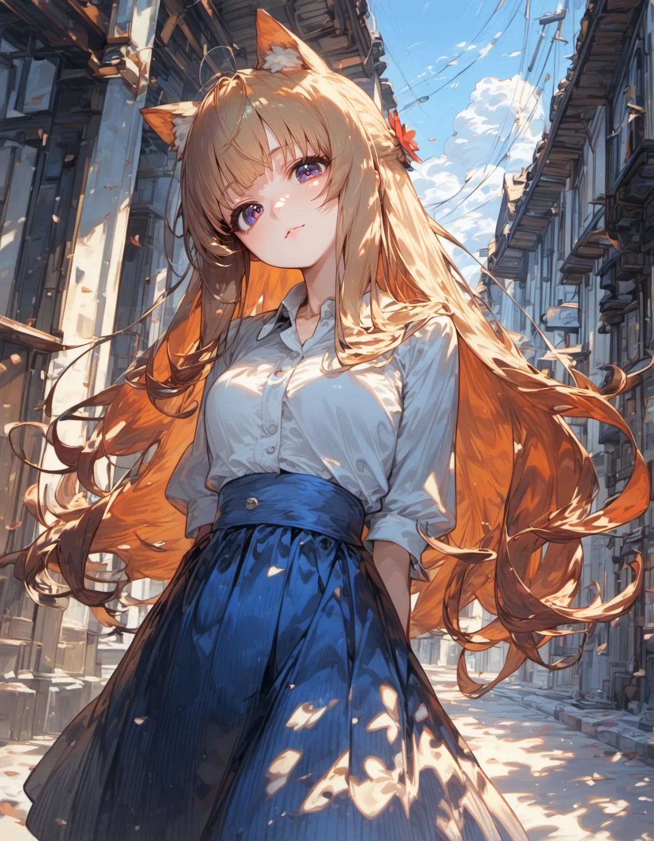 Wandering the Sunlit Path | の人気AIイラスト・グラビア