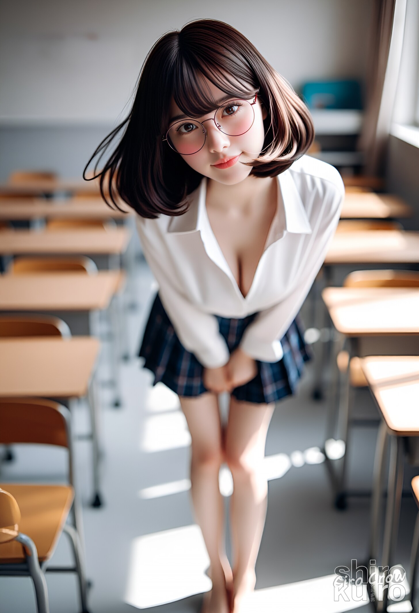 放課後の眼鏡女子