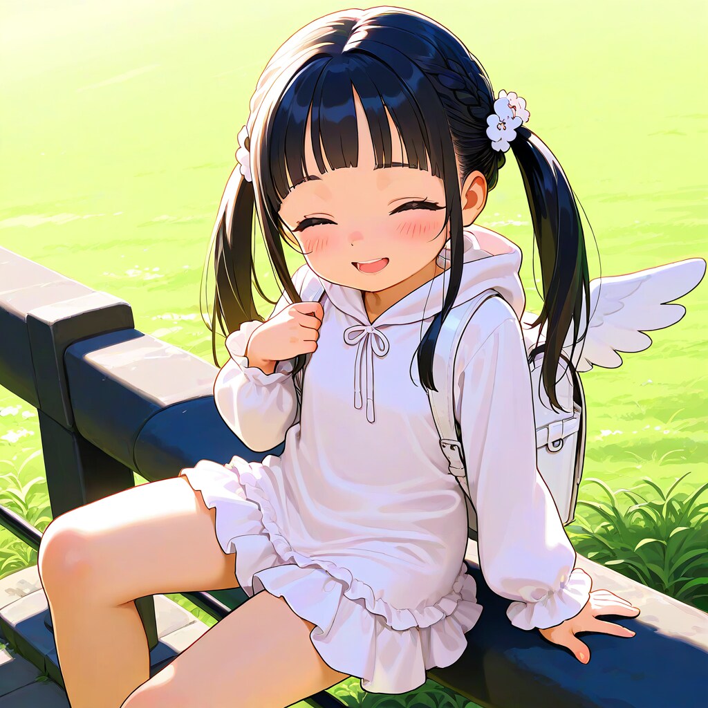 ツインテ白子