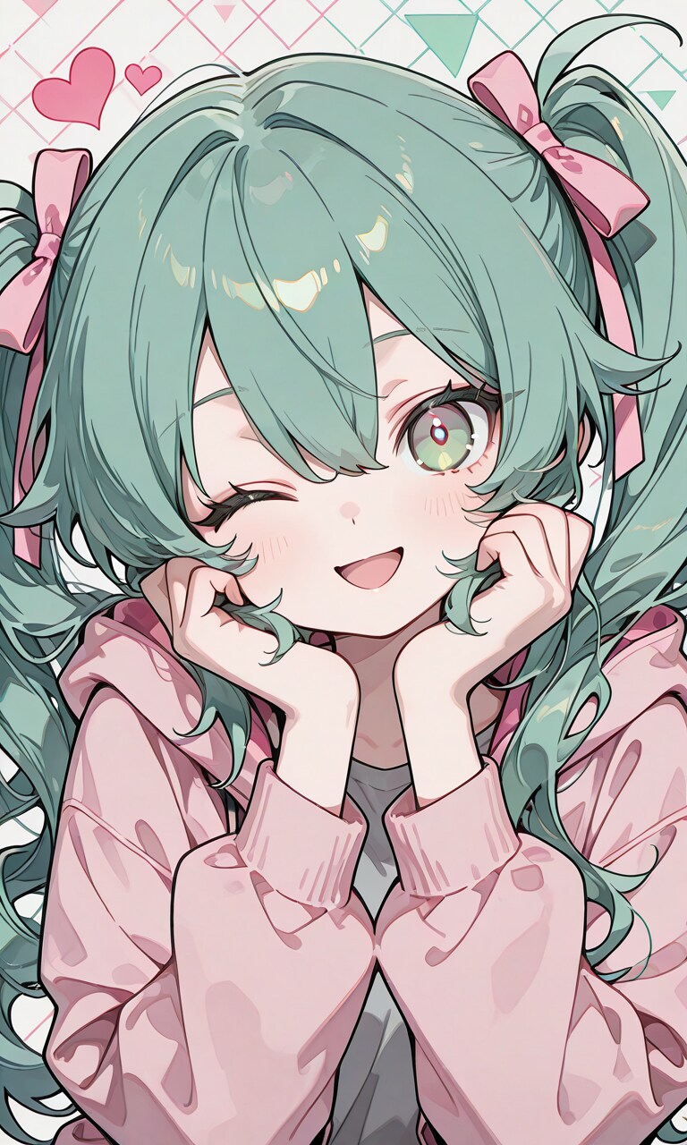 キュートな視線で