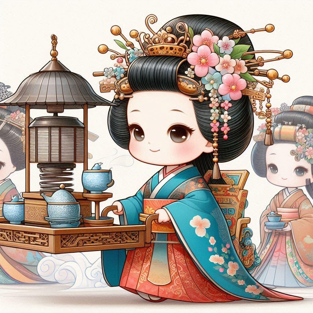 お茶運び人形いろいろ