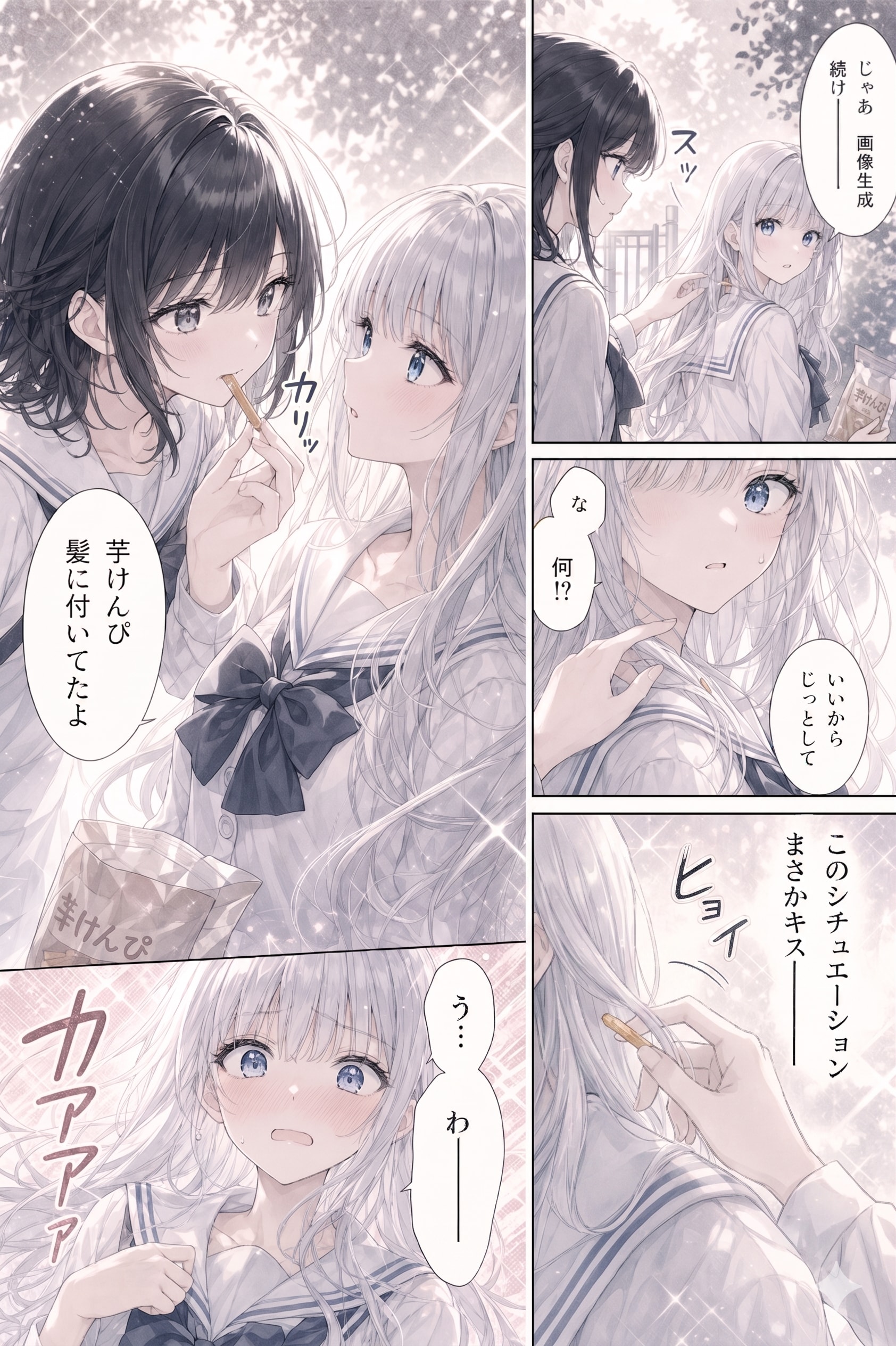 芋けんぴ、髪に付いてたよ | の人気AIイラスト・グラビア