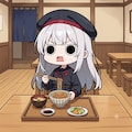 納豆を頂くえらいこっちゃ嬢 2枚目