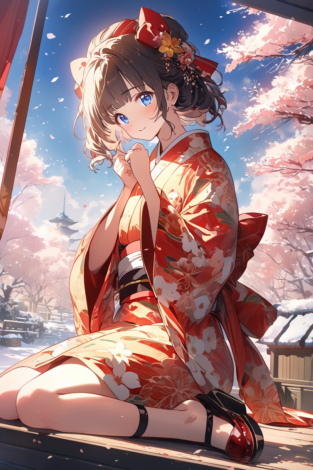 桜は満開ですね
