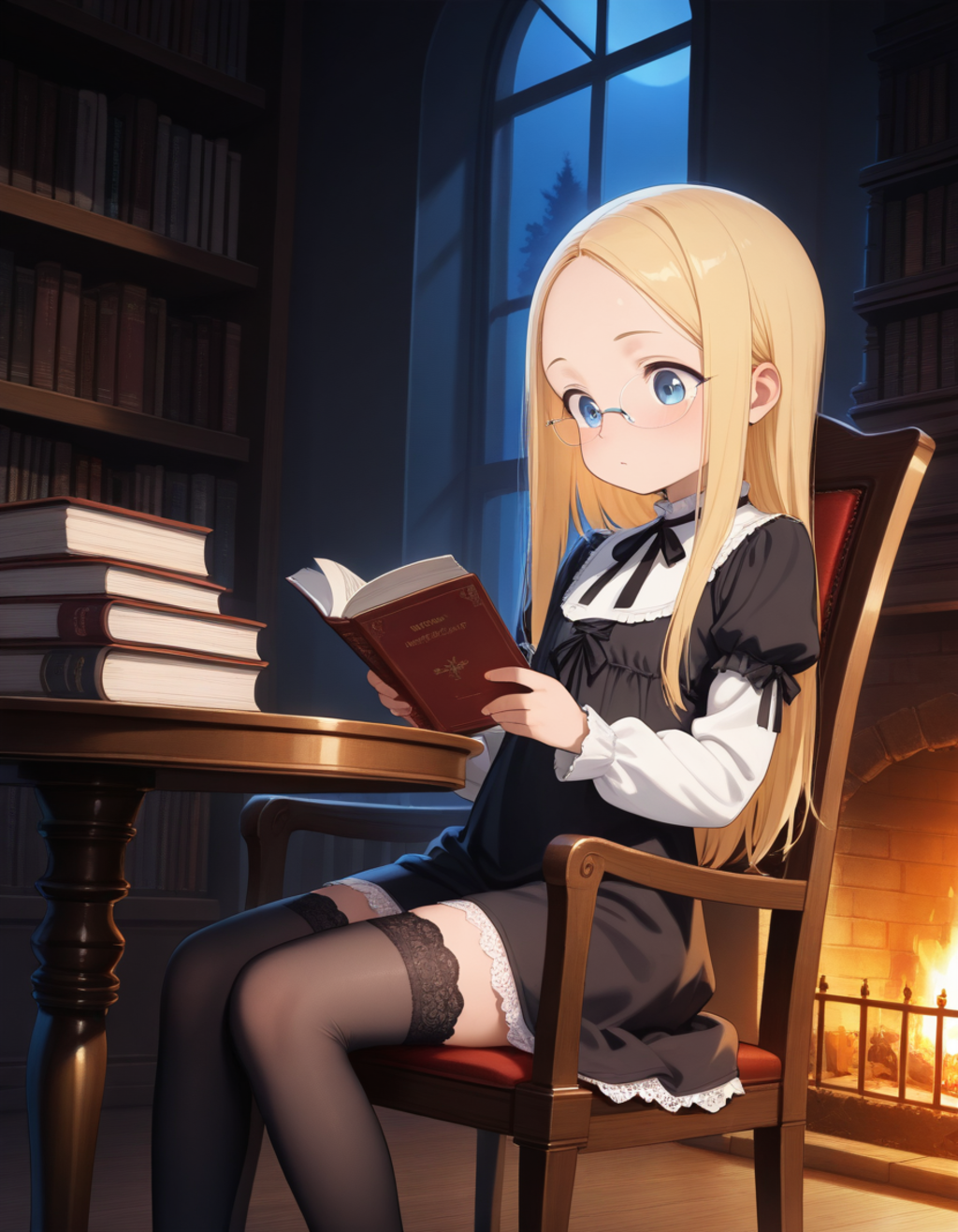 読書中