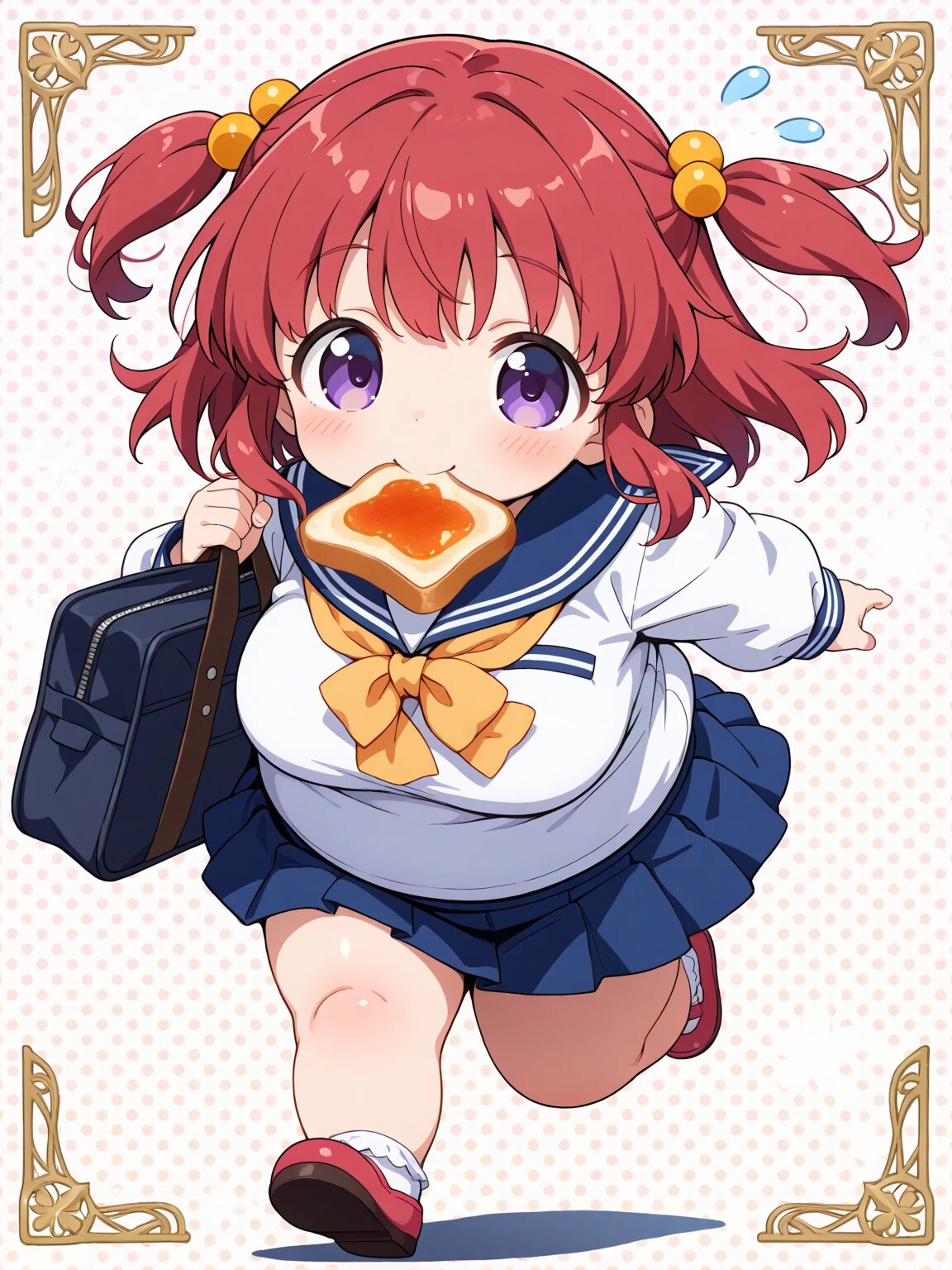 【toast in mouth】