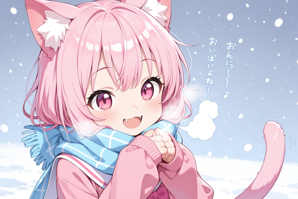 ねこちゃんの萌え袖♡