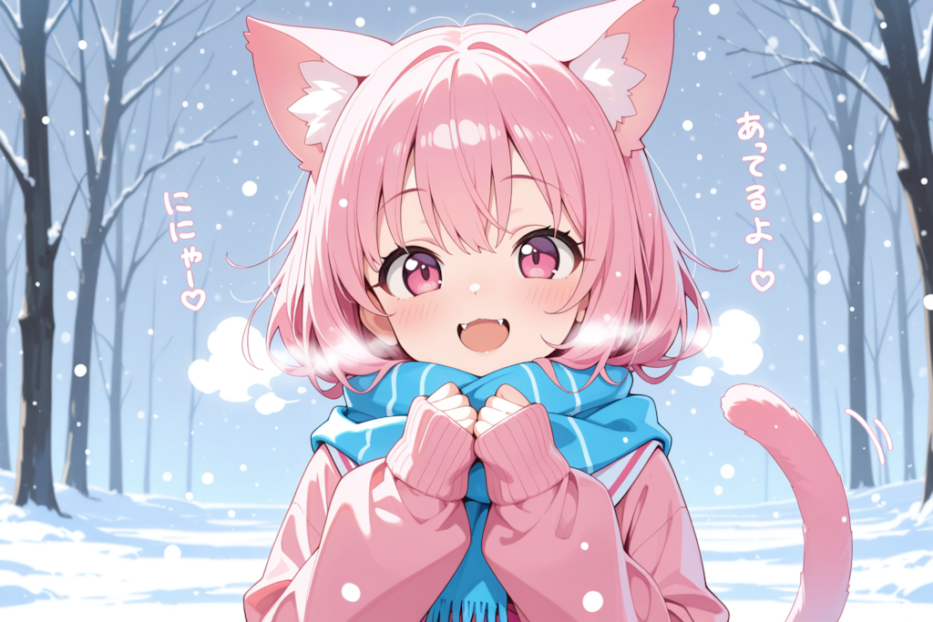 ねこちゃんの萌え袖♡