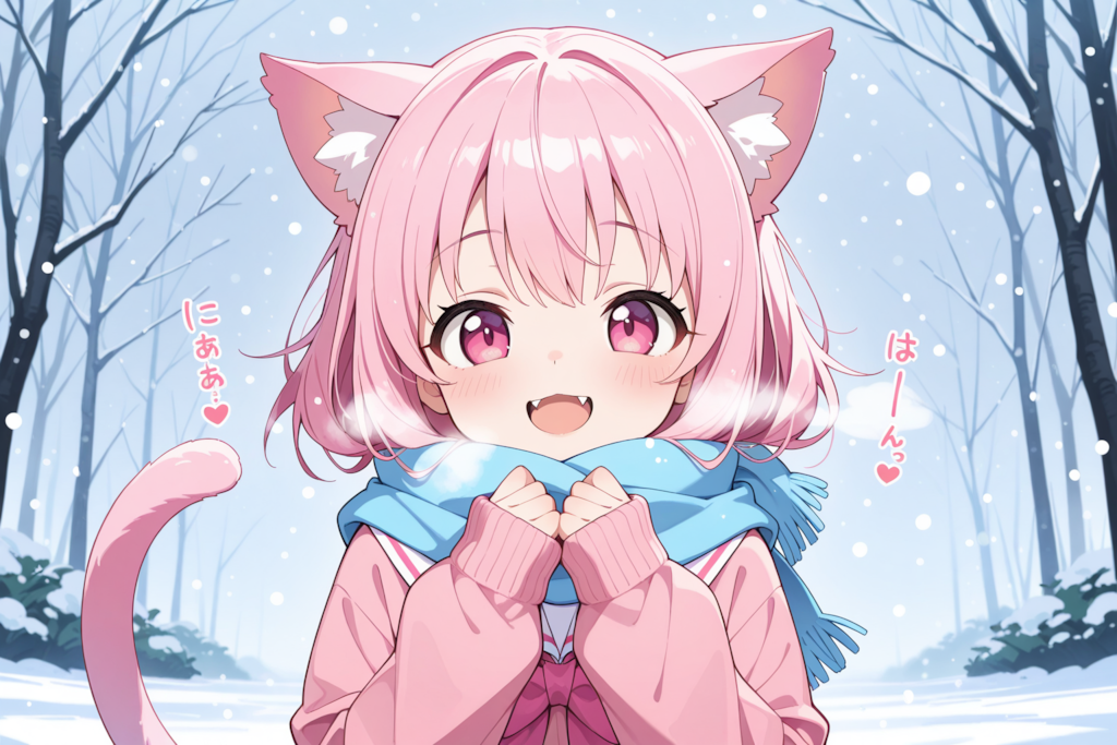ねこちゃんの萌え袖♡