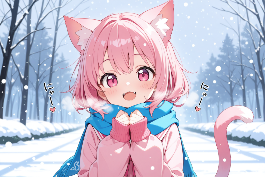 ねこちゃんの萌え袖♡