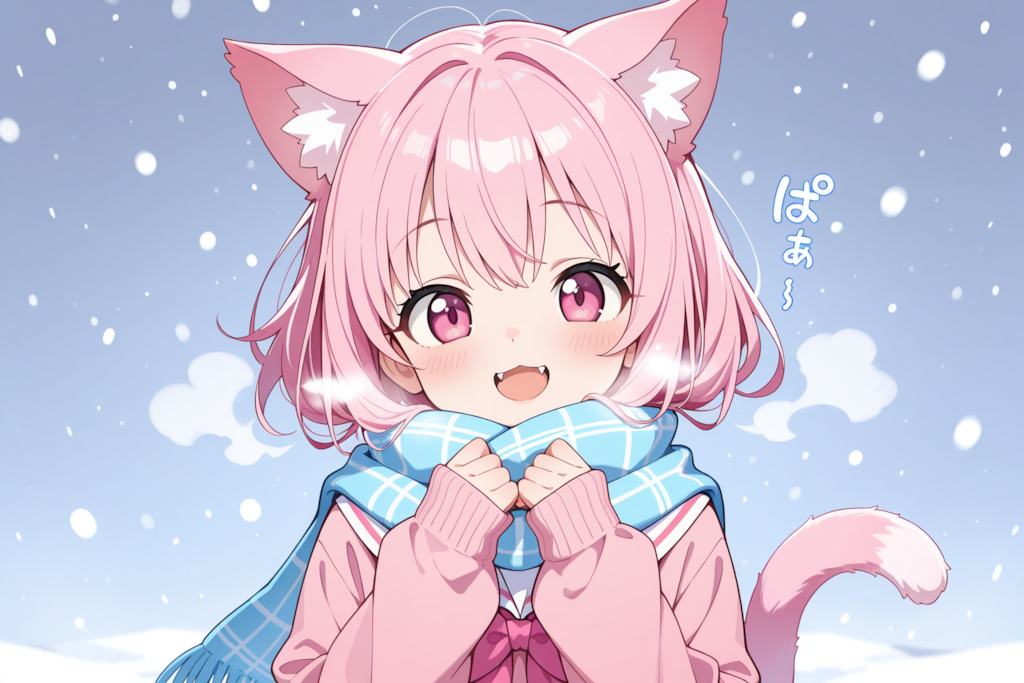 ねこちゃんの萌え袖♡