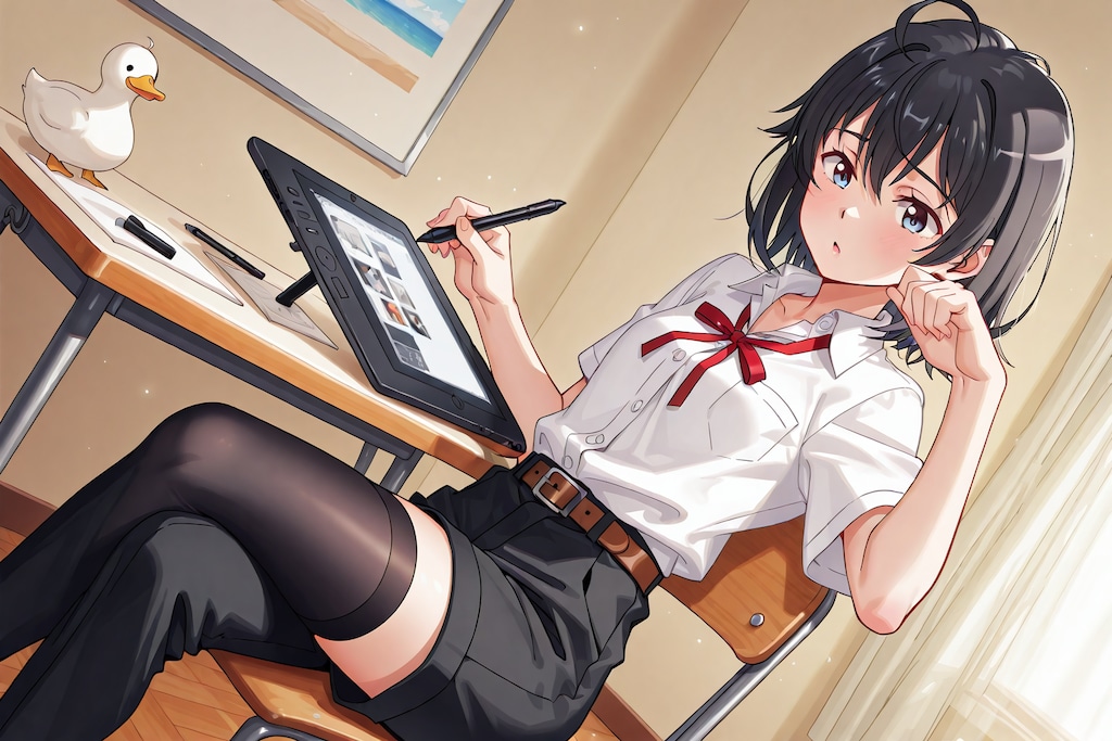 やっぱキャラを二人描くのは難しいのかな