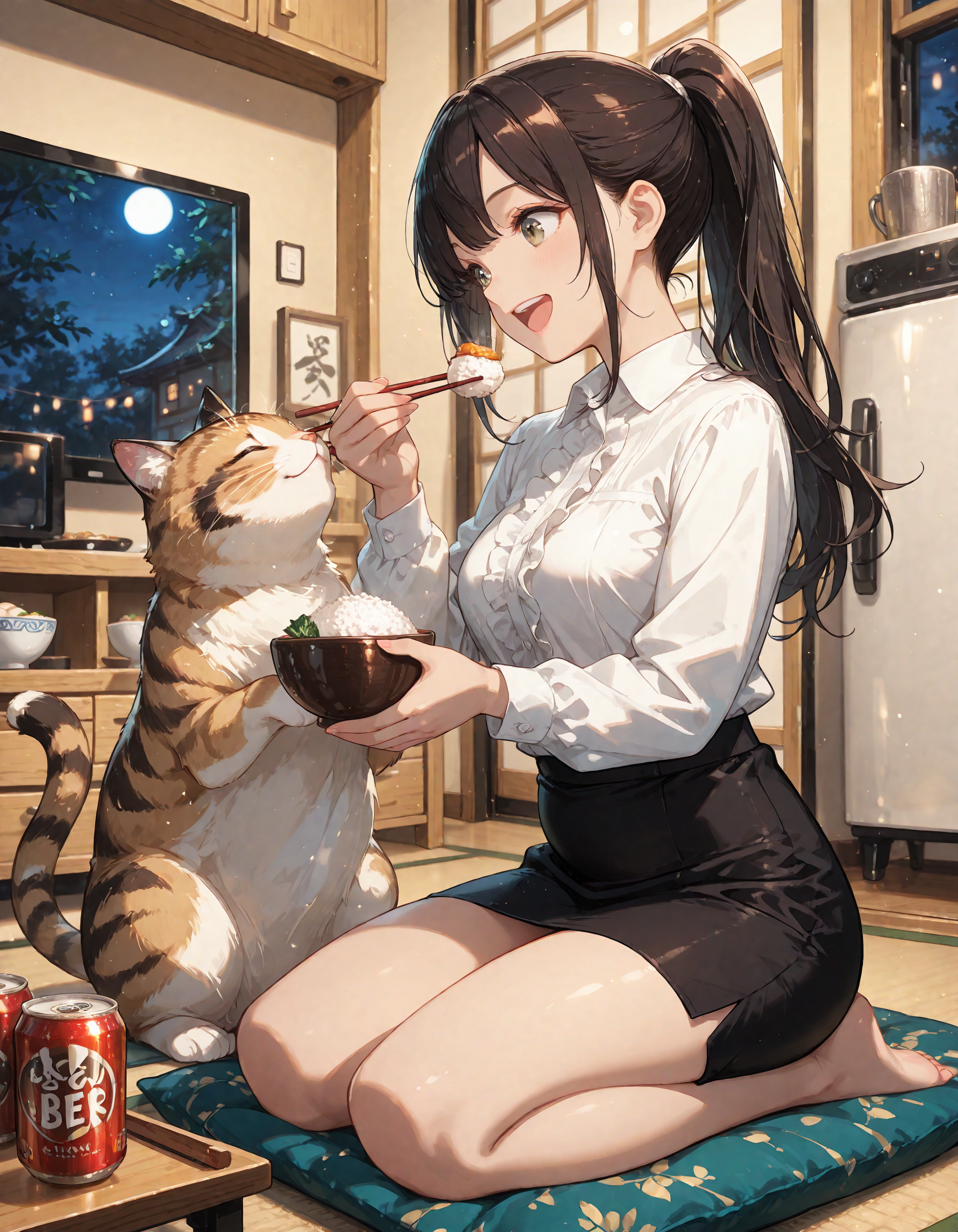 ボク🐈には無いの❓ | の人気AIイラスト・グラビア