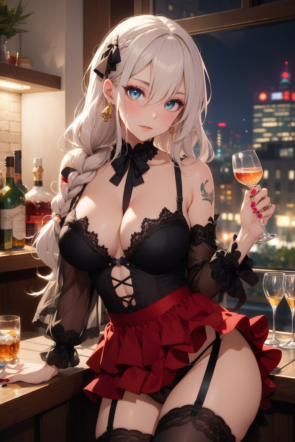 深夜のバーで出会った妖精たち