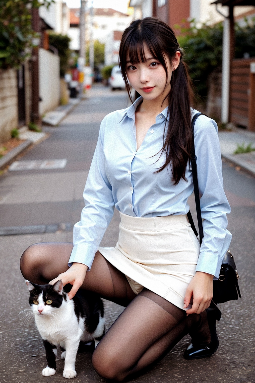 ネコちゃんモフモフしてると電車の時間に遅れますよ
