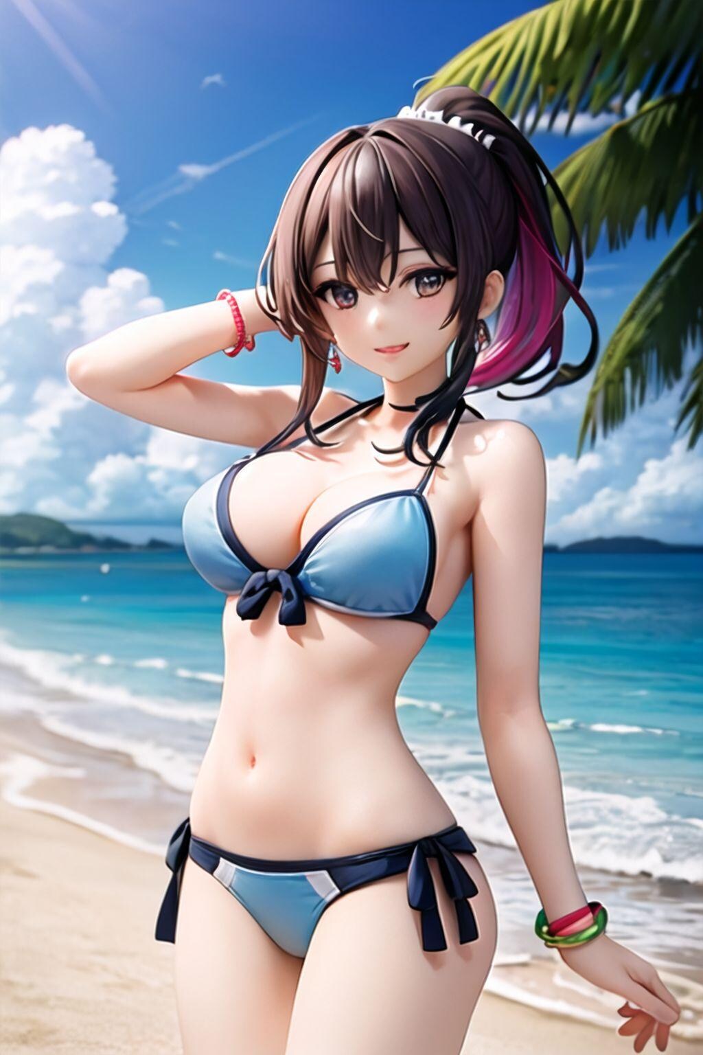 フィギア風、ビキニのお姉さん AOAOKO ８