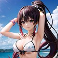 フィギア風、ビキニのお姉さん AOAOKO ８ 2枚目