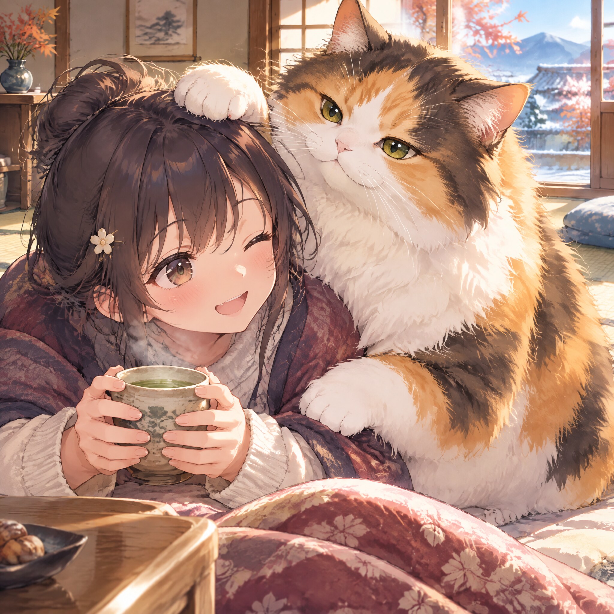 おはよう三毛殿（１５７）GPTimages2.5 | の人気AIイラスト・グラビア