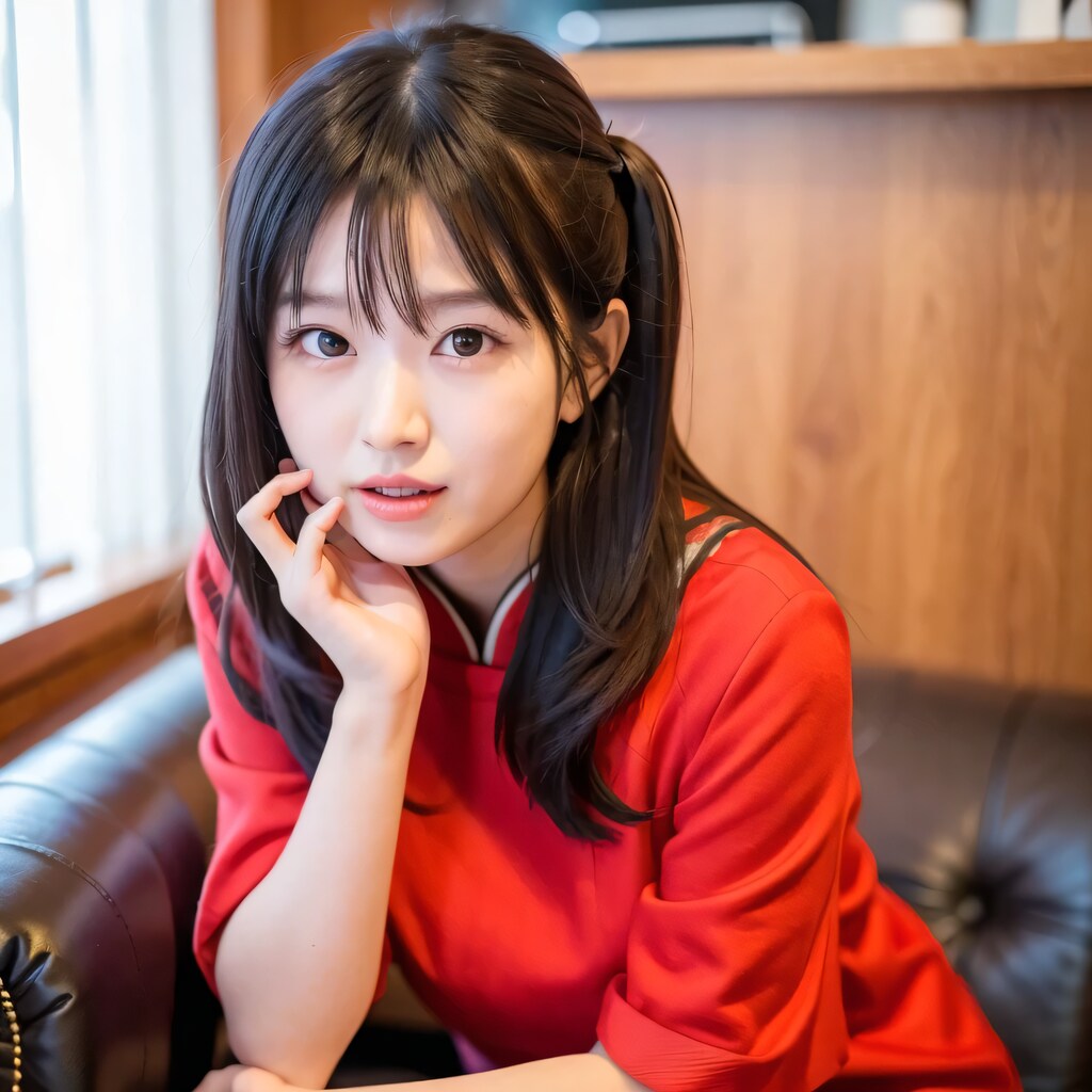 黒髪ロングで中華服の美女１４