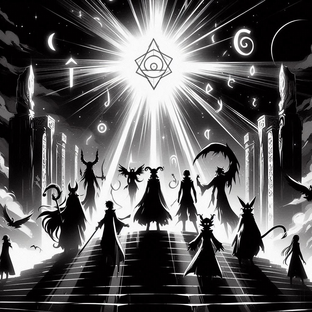 新年明けマシヴィランシルエット、物語が進むたびにOPで姿が明らかになって