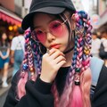 眼鏡三つ編みガール 9枚目