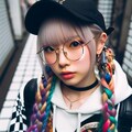 眼鏡三つ編みガール 6枚目