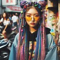 眼鏡三つ編みガール 10枚目