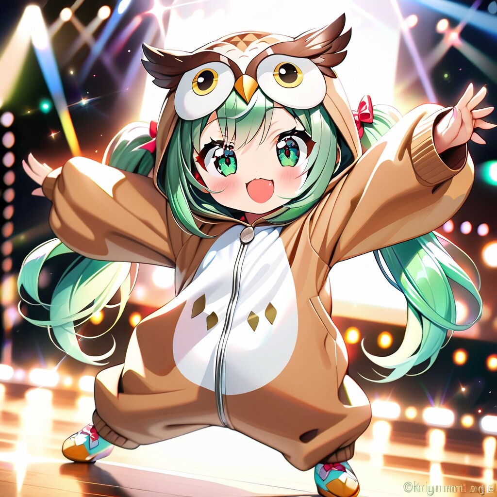 珍しいきぐるみでダンス🎵