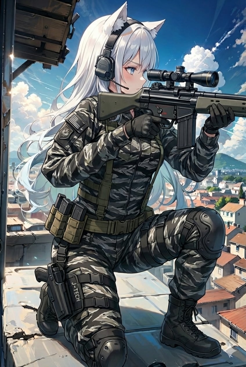 屋上の狙撃手💥💥💥