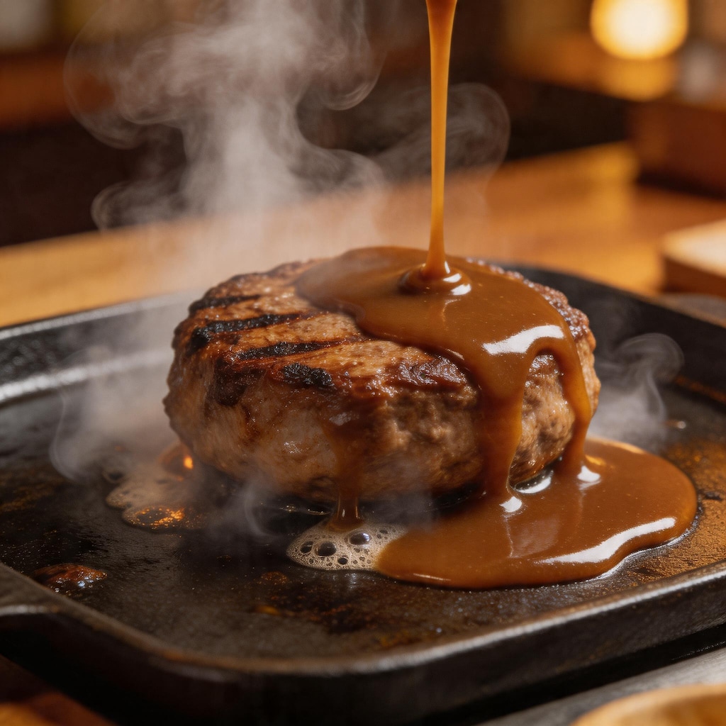 鉄板焼きハンバーグ