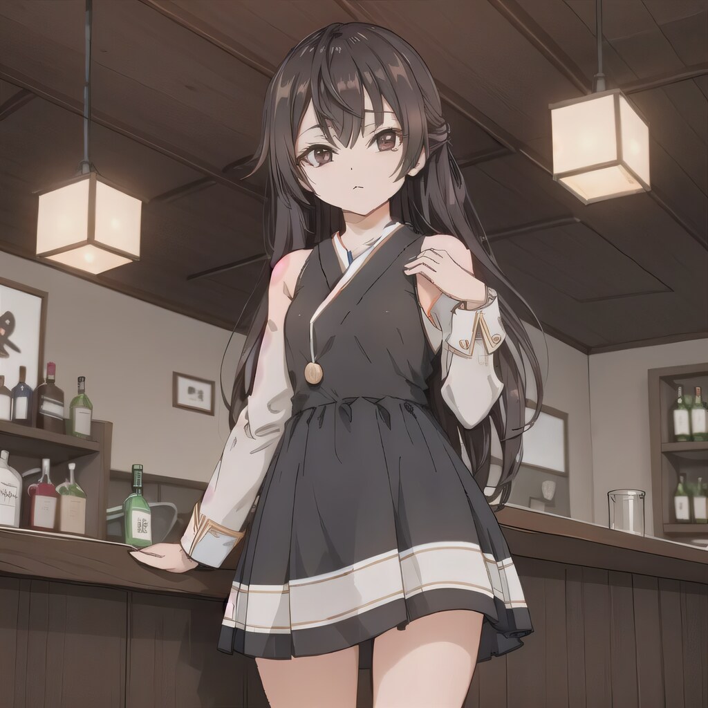 黒髪ロングで酒場の少女６